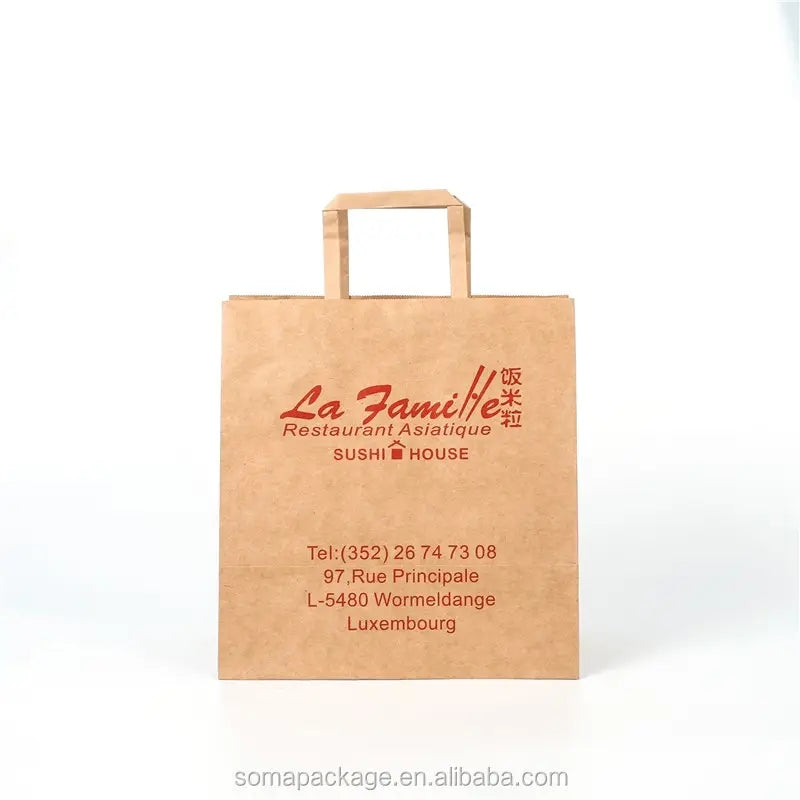 Recycled Paper Bags With Twisted Handle